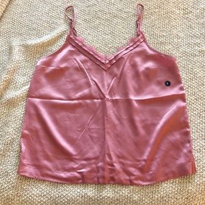 Pink A&F silk cami